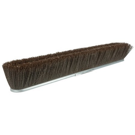 WEILER 24" Vortec Pro Coarse Sweep Strip Broom, Brown Polypropylene Fill 25295